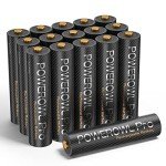 POWEROWL 16-Pack Rechargeable AAA Batteries, 1100mAh