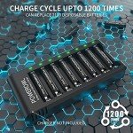 POWEROWL 16-Pack Rechargeable AAA Batteries, 1100mAh