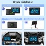 NHOPEEW Wireless Motorcycle Dash Cam with GPS