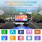 Carpuride W603 Waterproof 6.3" Motorcycle Screen