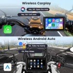 NHOPEEW Wireless Motorcycle Dash Cam with GPS