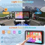 Carpuride W603 Waterproof 6.3" Motorcycle Screen