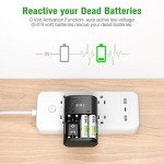 EBL 2800mAh Rechargeable AA Battery 4-Pack + Charger