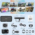 Carpuride W603 Waterproof 6.3" Motorcycle Screen