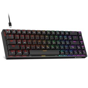 KOORUI 60% Mechanical Mini Gaming Keyboard - LED Lights