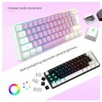 SAMA 60% RGB Wired Gaming Keyboard - Purple