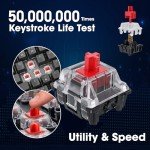 KOORUI 60% Mechanical Mini Gaming Keyboard - LED Lights