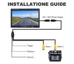 7" HD 1080P Backup Camera Monitor Kit