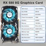 ZER-LON RX 580 8GB Gaming Graphics Card