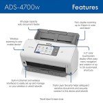 Brother ADS-4700W Wireless Desktop Scanner with Touchscreen