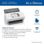 Brother ADS-4700W Wireless Desktop Scanner with Touchscreen
