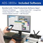 Brother ADS-1800W Wireless Compact Desktop Scanner