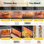 32QT Air Fryer Toaster Oven Combo, 20-in-1