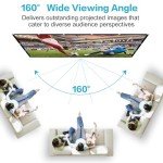 120" Portable Double-Sided Projector Screen - Anti-Crease