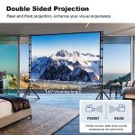 150-Inch Portable Projector Screen with Stand
