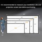 120-Inch Foldable Projector Screen - 16:9