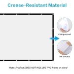 120" Portable Double-Sided Projector Screen - Anti-Crease