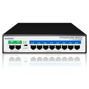 8-Port Gigabit PoE Switch with Dual Uplinks