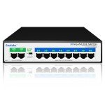 8-Port Gigabit PoE Switch with Dual Uplinks