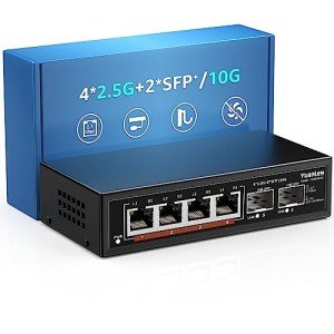 YuanLey 6-Port 2.5G Ethernet Switch - Fanless