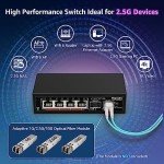 YuanLey 6-Port 2.5G Ethernet Switch - Fanless