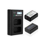 2-Pack Sony NP-FW50 Battery & Dual USB Charger