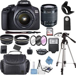 Canon EOS 2000D DSLR Camera Bundle with Lens & Accessories