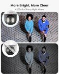 Wireless Solar Security Cameras, Panoramic PTZ, 2-Pack