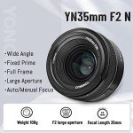 YONGNUO 35mm F2N Auto Focus Lens for Nikon