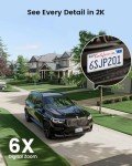 Wireless Solar Security Cameras, Panoramic PTZ, 2-Pack