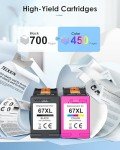 TECKKIN 67XL Reman Ink Cartridge for HP Printers