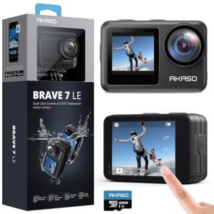 AKASO Brave 7 LE Ultra HD Action Camera Bundle