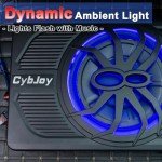 CybJoy 10" 800W Slim Car Subwoofer with LED