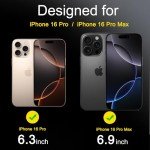 Ferilinso 6-Pack Camera Lens Protectors for iPhone 16