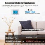 Aowel Non-Programmable Thermostat with Humidity Monitor