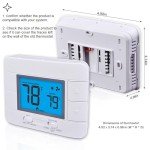 Aowel Non-Programmable Thermostat with Humidity Monitor