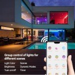RICHSING 6" RGBW LED Recessed Lights, 4-Pack