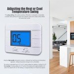 Aowel Non-Programmable Thermostat with Humidity Monitor