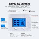 Non-Programmable Heat Pump Thermostat with LCD Display