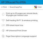 HP OfficeJet Pro 9110b Wireless Color Printer