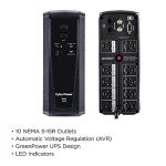 CyberPower 900VA AVR UPS System with 10 Outlets