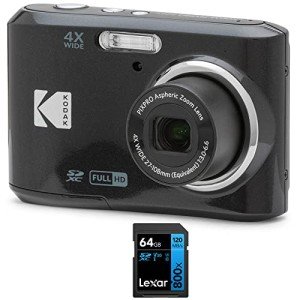 Kodak FZ45BK 16MP Digital Camera Bundle with 64GB Card