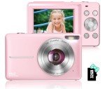 Upgraded 2024 1080P Digital Camera for Kids - Pink