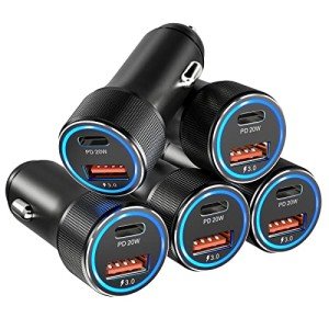 Bangfun 36W Dual Port USB C Car Charger Pack