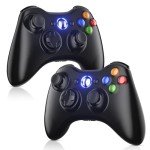 2 Pack Xbox 360 Wireless Controller Replacement Gamepads