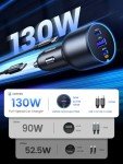 UGREEN 130W Fast USB C Car Charger Adapter
