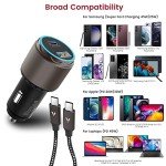 VELOGK 73W Turbo Type-C Car Charger Adapter