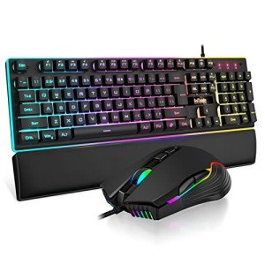 RedThunder K10 RGB Gaming Keyboard & Mouse Combo