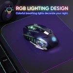 RGB Wireless Gaming Mouse with Silent Click