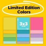 Limited Edition Post-it Super Sticky Notes - 3x3